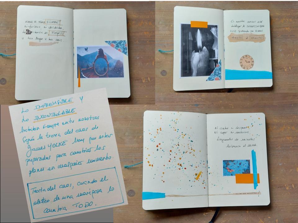 cuaderno artístico de viajes imaginarios