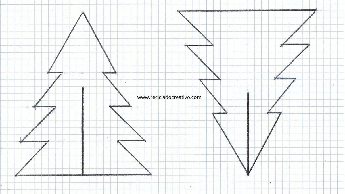 Plantilla Árbol de Navidad con envases de plástico