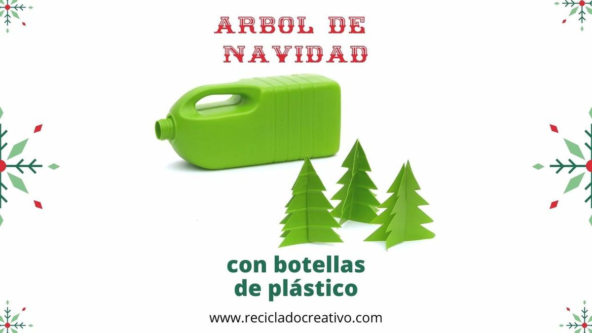 Árbol de Navidad_reciclado_garrafas de plástico