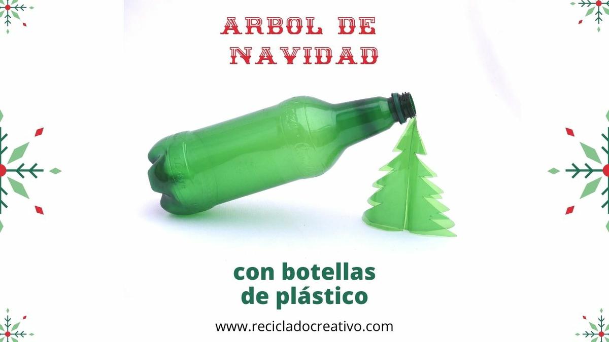 Árbol de Navidad_reciclado_botellas de plástico