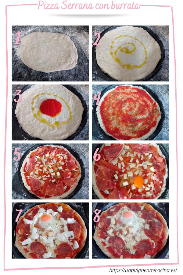 pizza serrana y burrata
