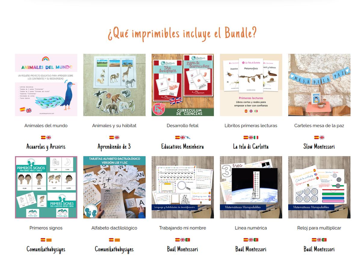 Fotos de los avatares de cada imprimible