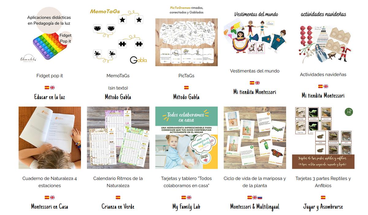 Fotos de los avatares de cada imprimible