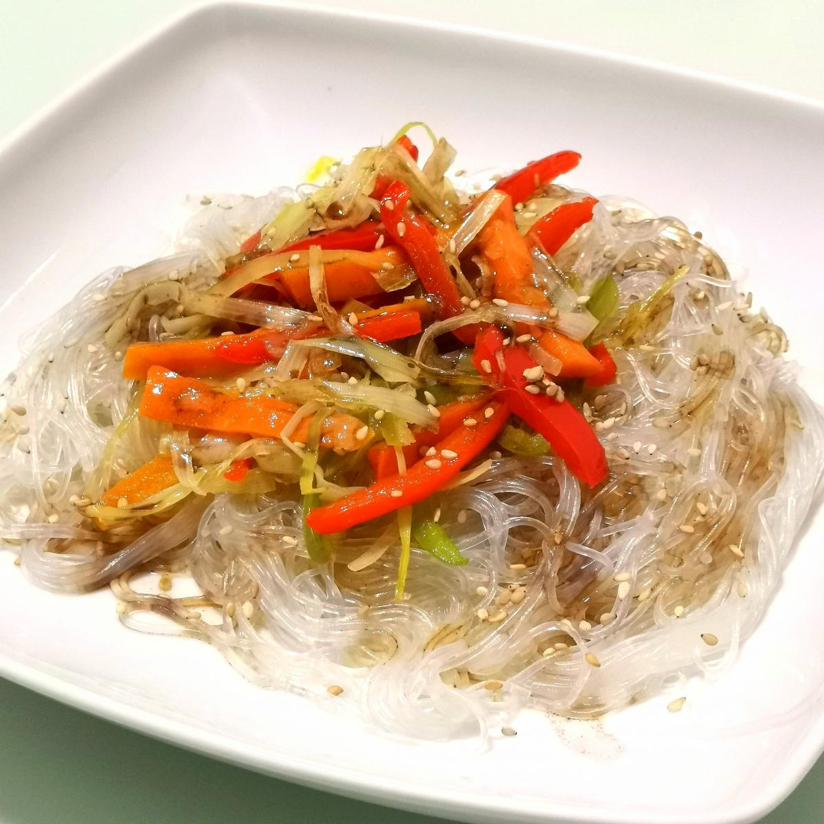 Vermicelli de verduras - Plato final