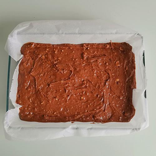 Brownie con avellanas y nueces - Molde para hornear