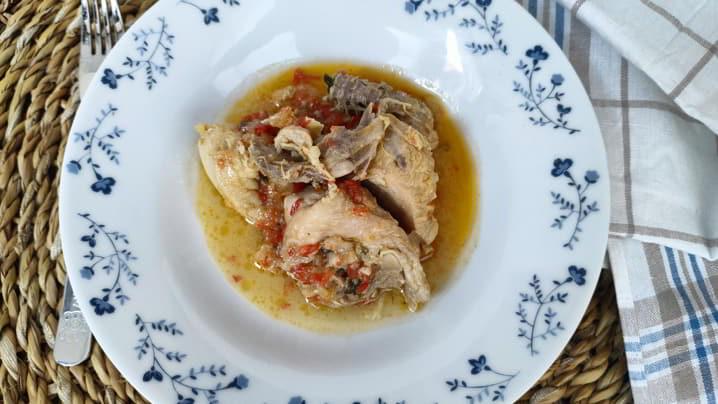 Como hacer la receta fácil de pollo en salsa con Thermomix