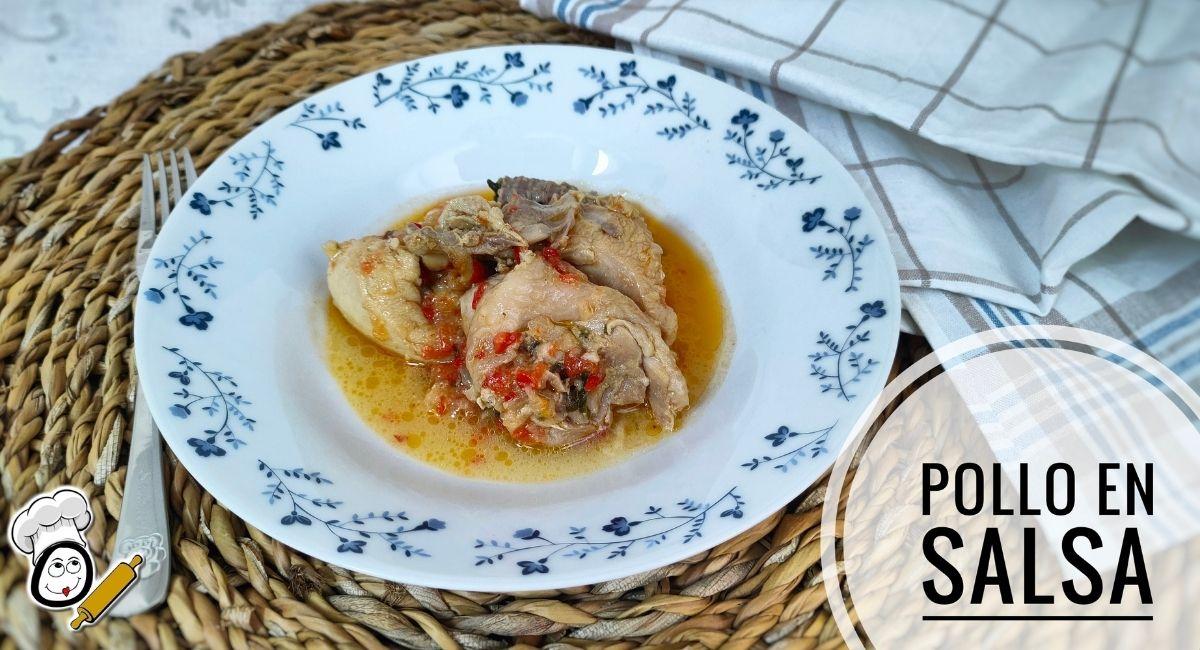 Como hacer la receta de pollo en salsa con la Thermomix