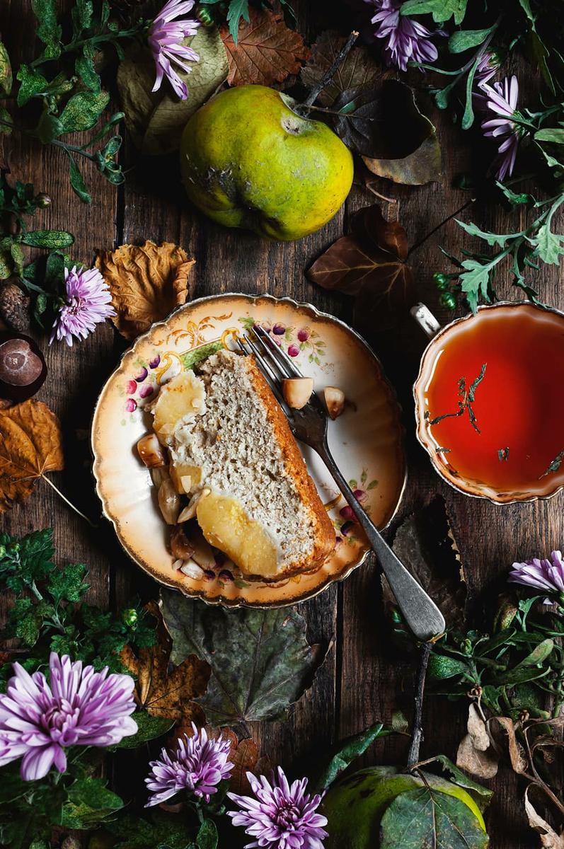 Receta de Bizcocho de membrillo con almendra