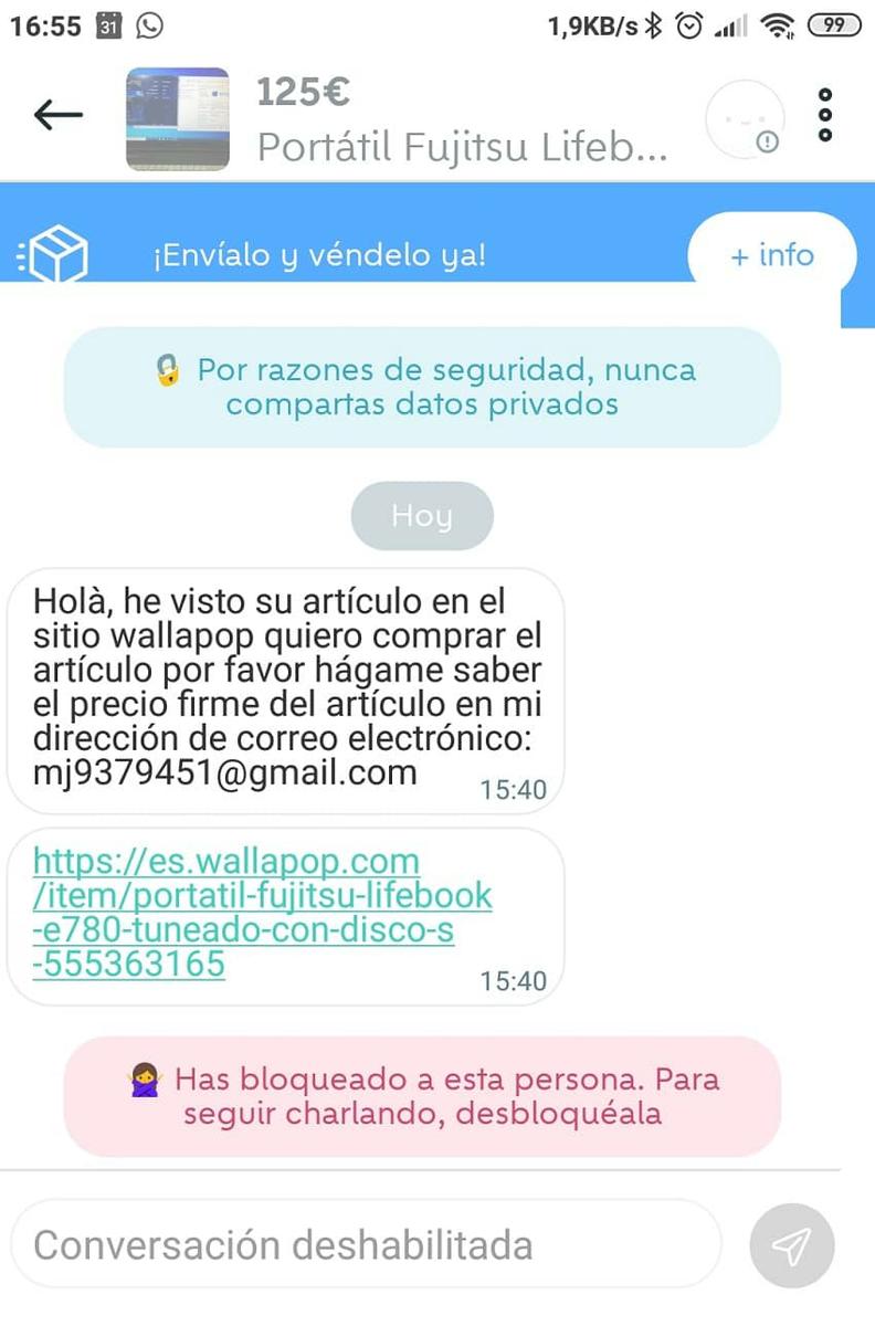 ESTAFAS TIMOS ENGAÑOS WALLAPOP