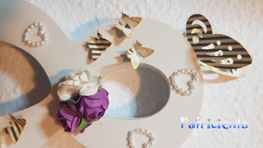 Letras decoradas para bodas
