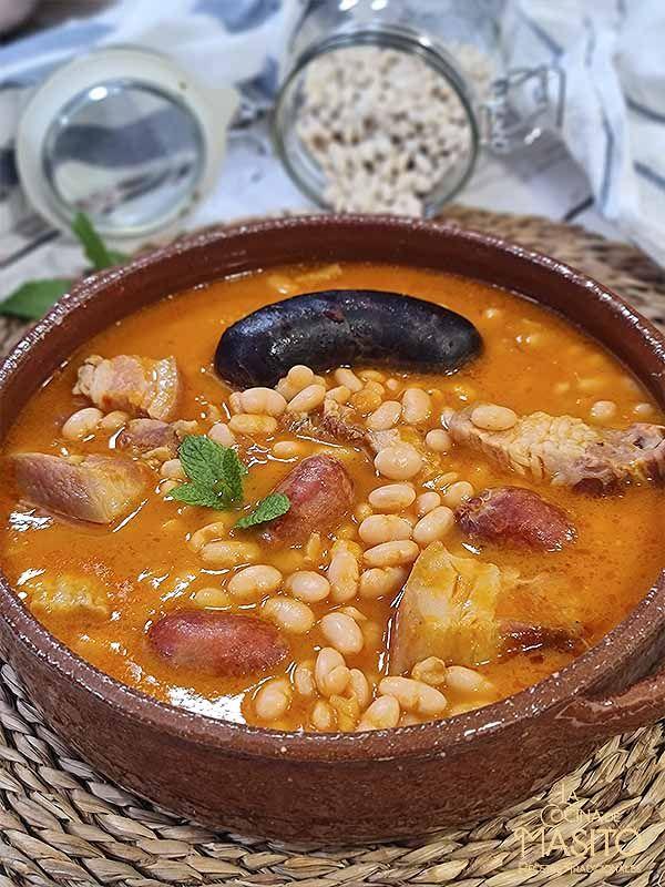 Guiso de alubias con chorizo