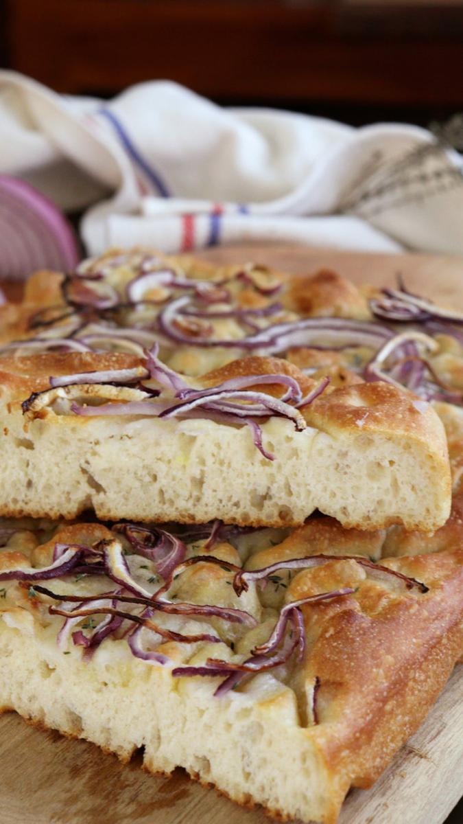 focaccia clasica pan focacha italiano pizza