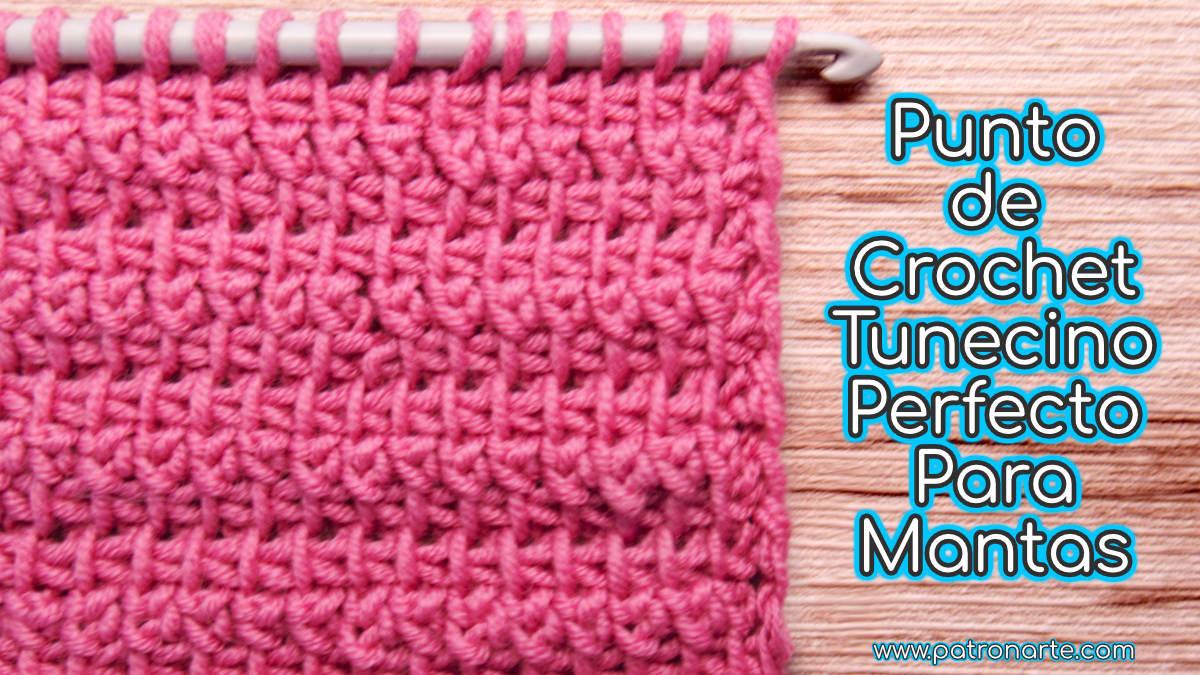 Punto Tunecino Fácil y Rápido a Crochet Tunecino para Mantas, Jerséis y Chaquetas