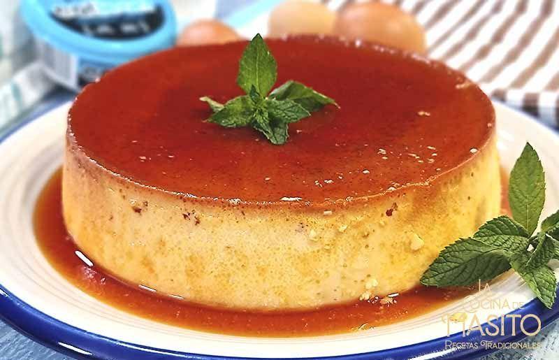 Receta de flan de huevo casero