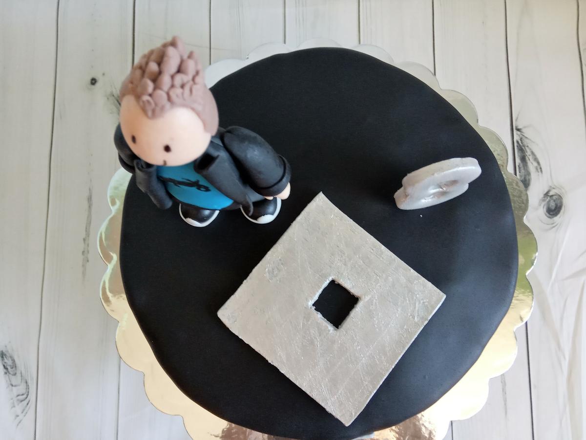 Vista cenital tarta Roblox