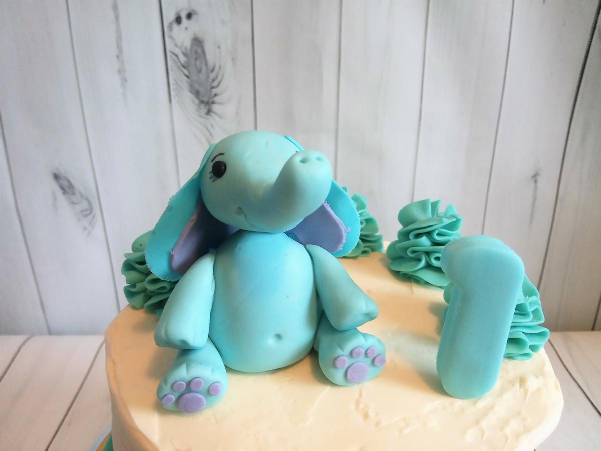 Elefantito de fondant