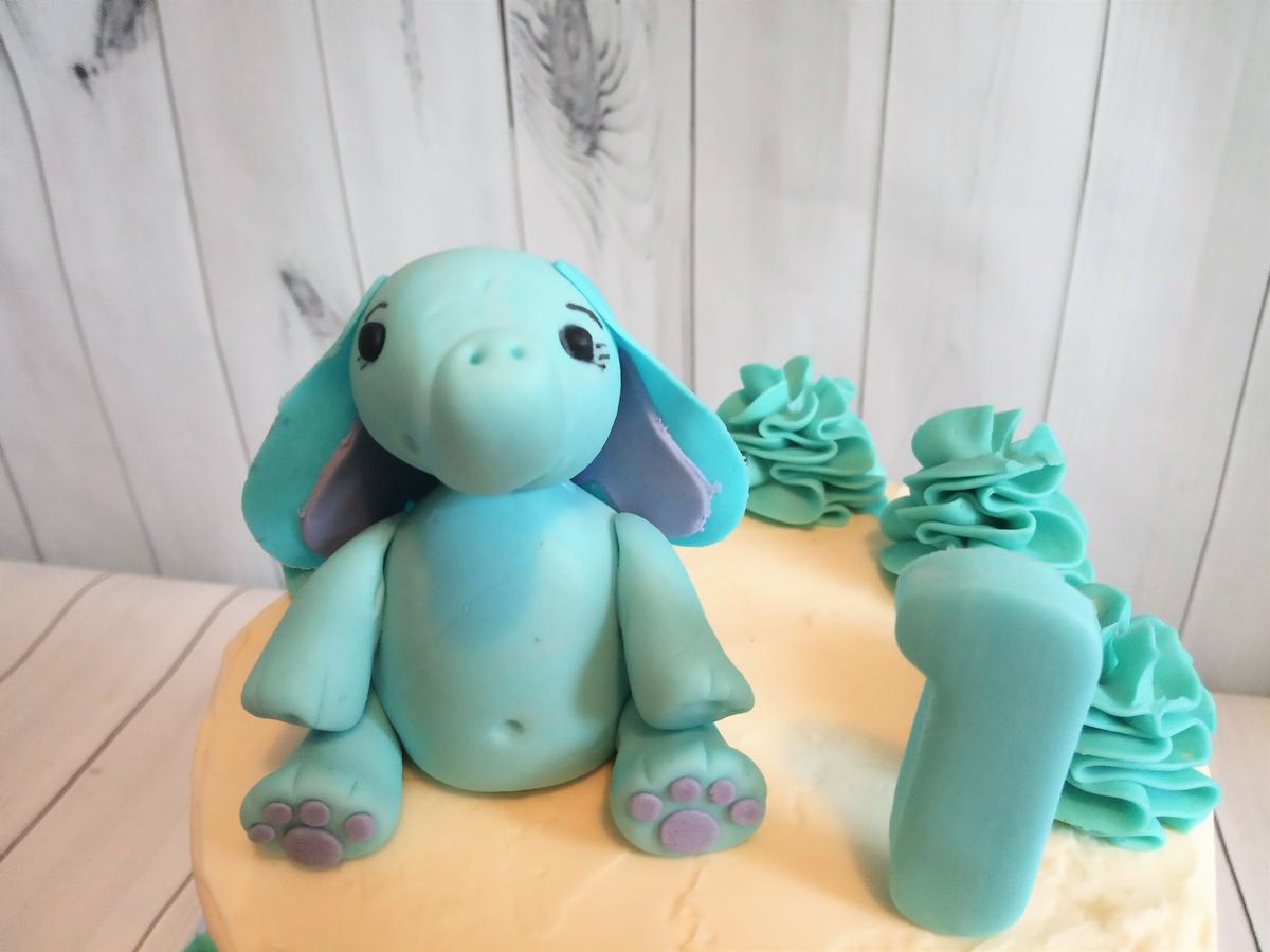 Elefante baby de fondant