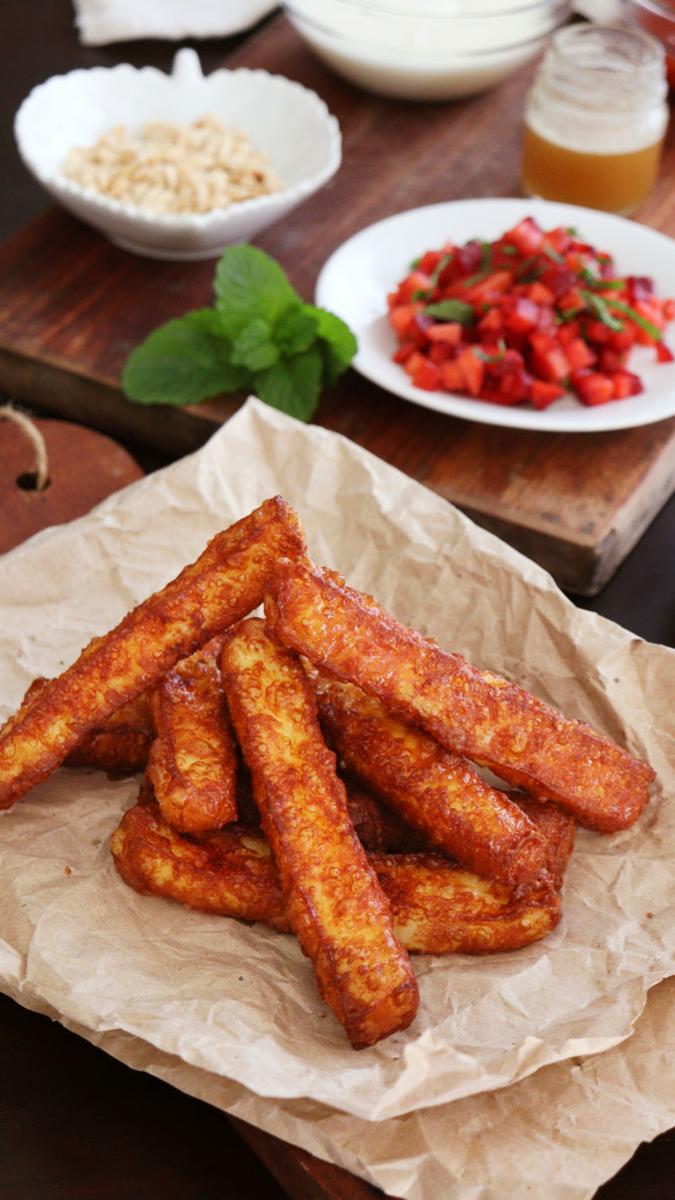 halloumi fries queso frito