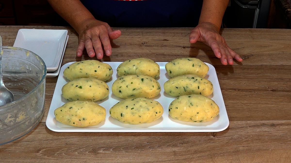 CROQUETONES DE PATATA (PAPAS) RELLENOS DE JAMÓN Y QUESO - Foto 10