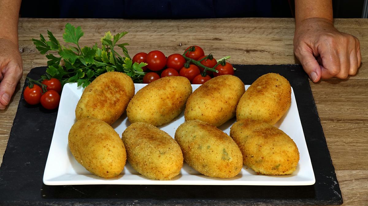 CROQUETONES DE PATATA (PAPAS) RELLENOS DE JAMÓN Y QUESO - Foto 16