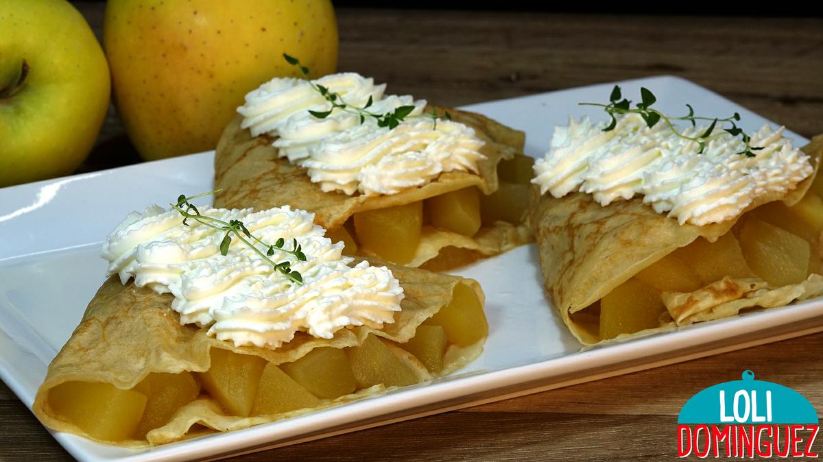 CREPES CON COMPOTA DE MANZANA. Los Crepes son una receta fácil y con la receta de compota de manzanas que también se hace de manera fácil y rápida, pero sobre todo que es deliciosa, además de servirla con las crepes es ideal para hacer tartas, comerla fresquita tal cual o incluso para acompañar carnes cono el cerdo o el pato