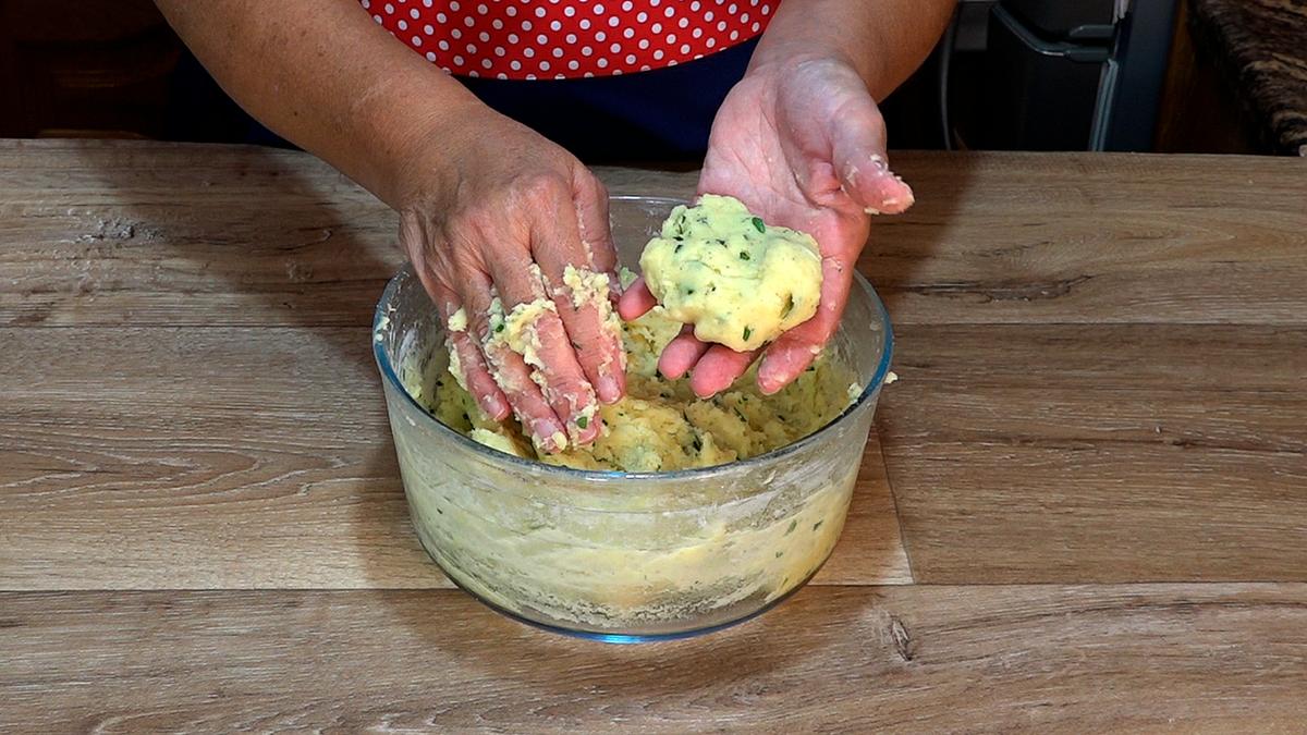 CROQUETONES DE PATATA (PAPAS) RELLENOS DE JAMÓN Y QUESO - Foto 6