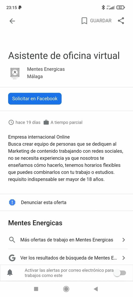 empresa de malaga busca asistentes virtuales online