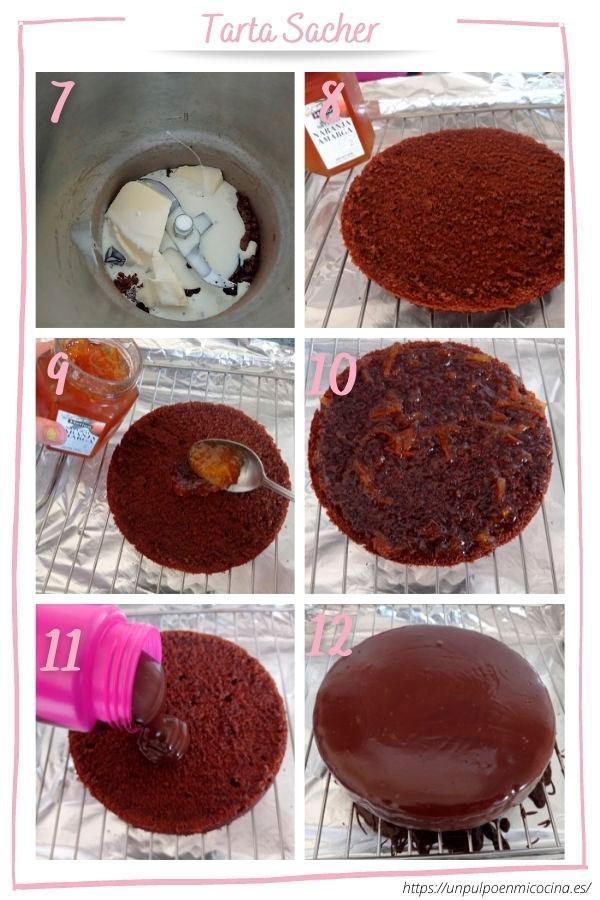 tarta sacher paso a paso