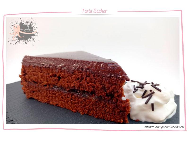 tarta sacher - corte