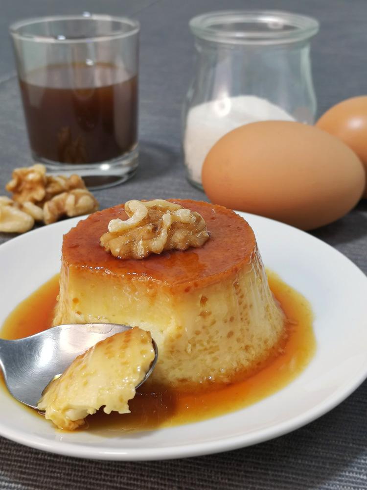 Flan de ratafía de Santa Coloma de Farners