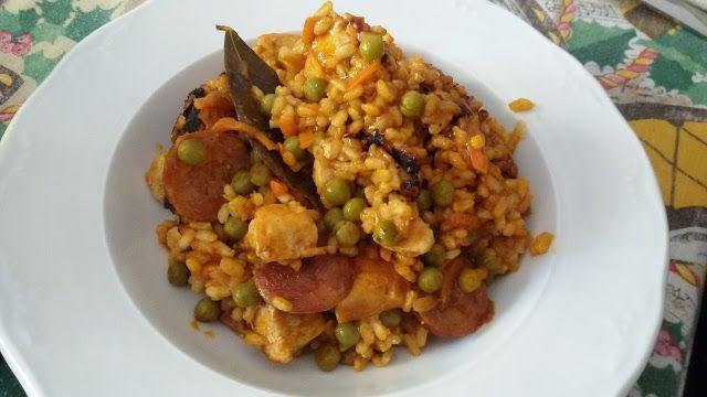 Receta Arroz con pollo y verduras