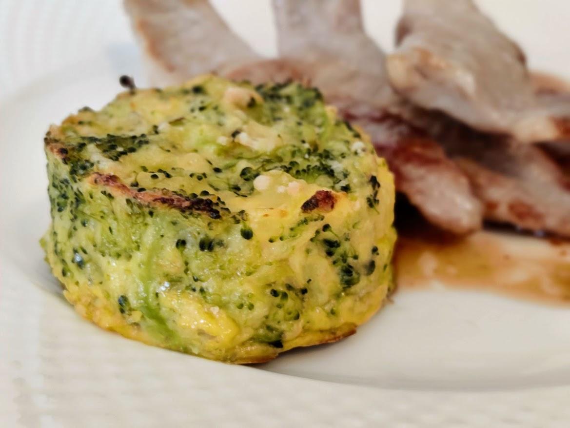 Timbal de brócoli y patata