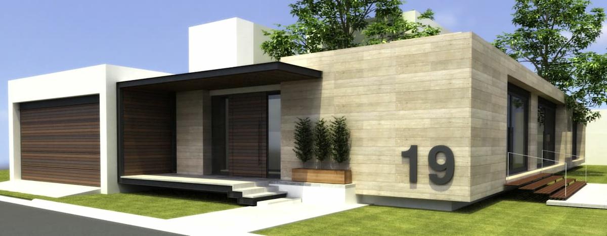 Diseños de fachadas de casas de una planta