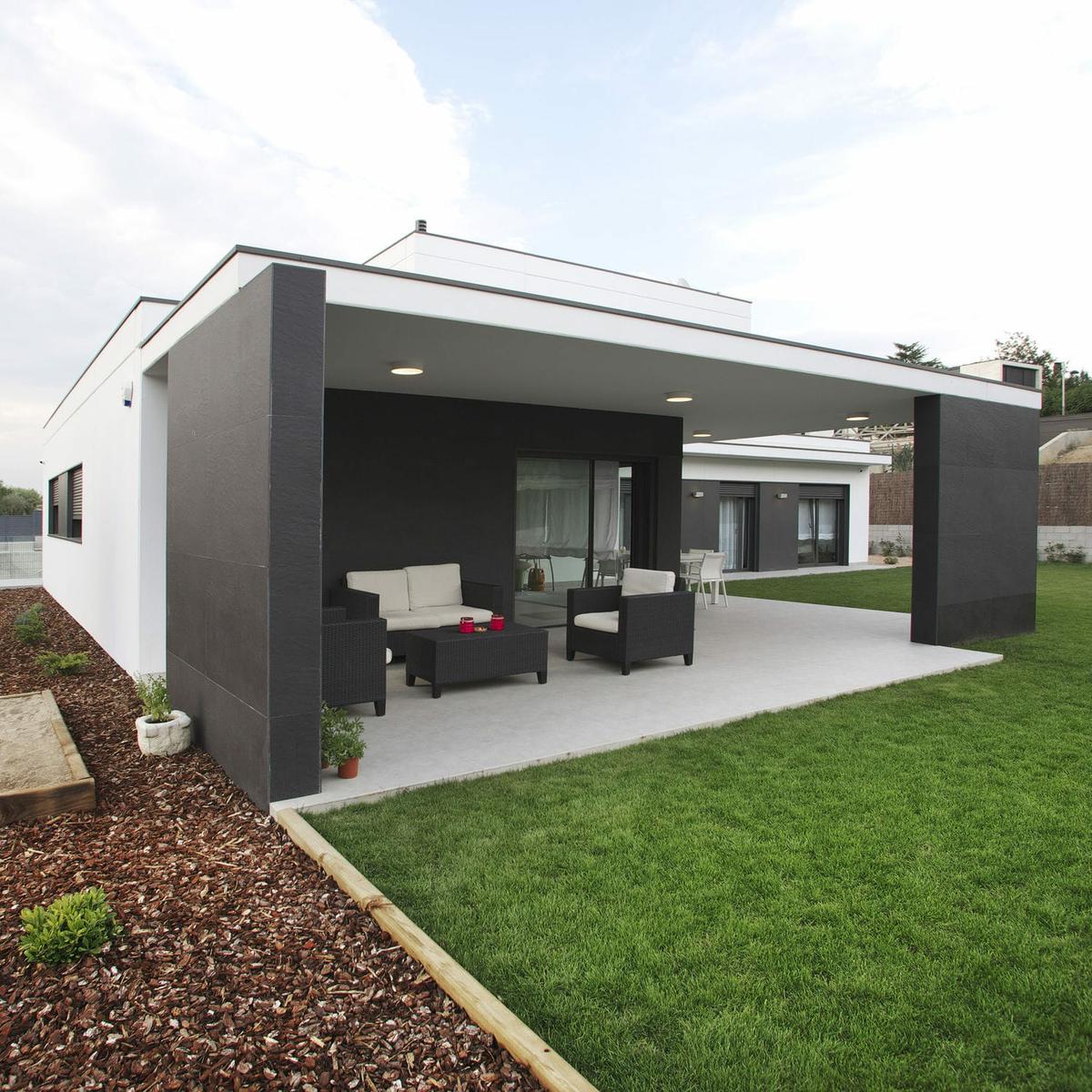 Casas de una planta con terraza