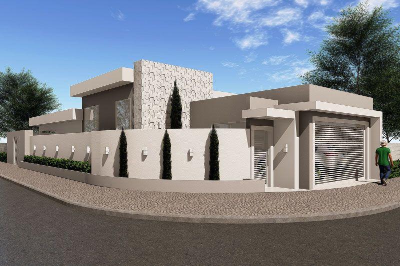 Casas de una planta en esquina