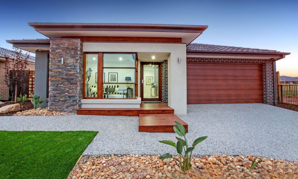 Fachadas de casas de una planta modernas