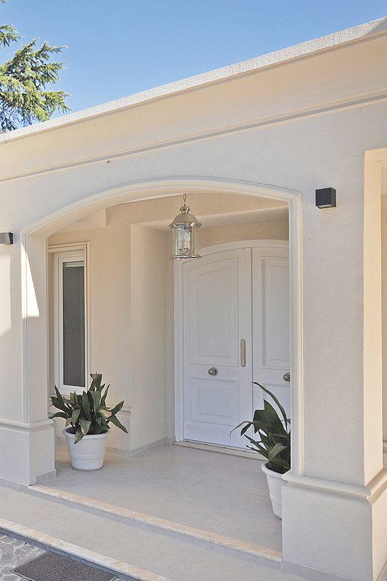 Diseños de casas blancas y modernas de un piso