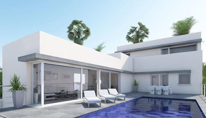 Diseños de casas grandes color blanco