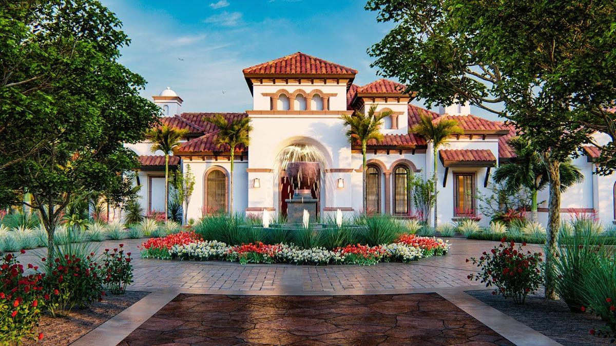 Casa estilo hacienda moderna