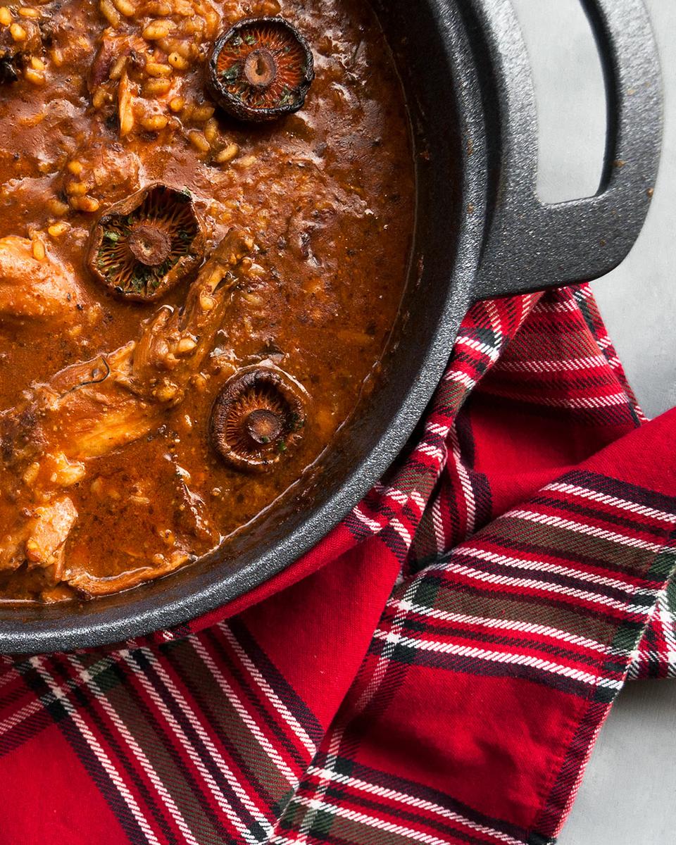 cazuela de arroz con conejo