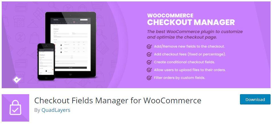 WooCommerce Checkout Manager - Plugin para crear una tienda virtual con WordPress