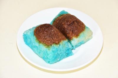 comida con blue matcha