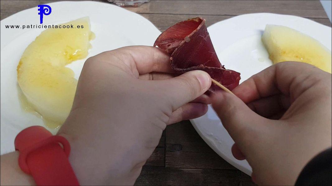 Melón braseado con cecina de León. Patricienta Cook