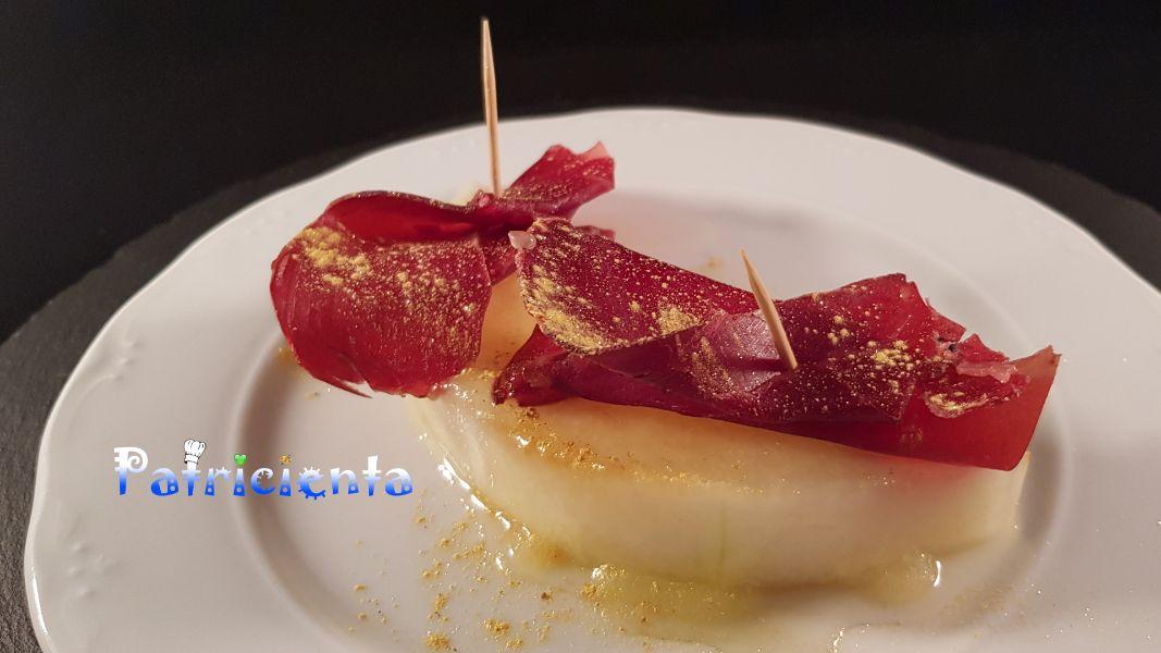 Melón braseado con cecina de León. Patricienta Cook