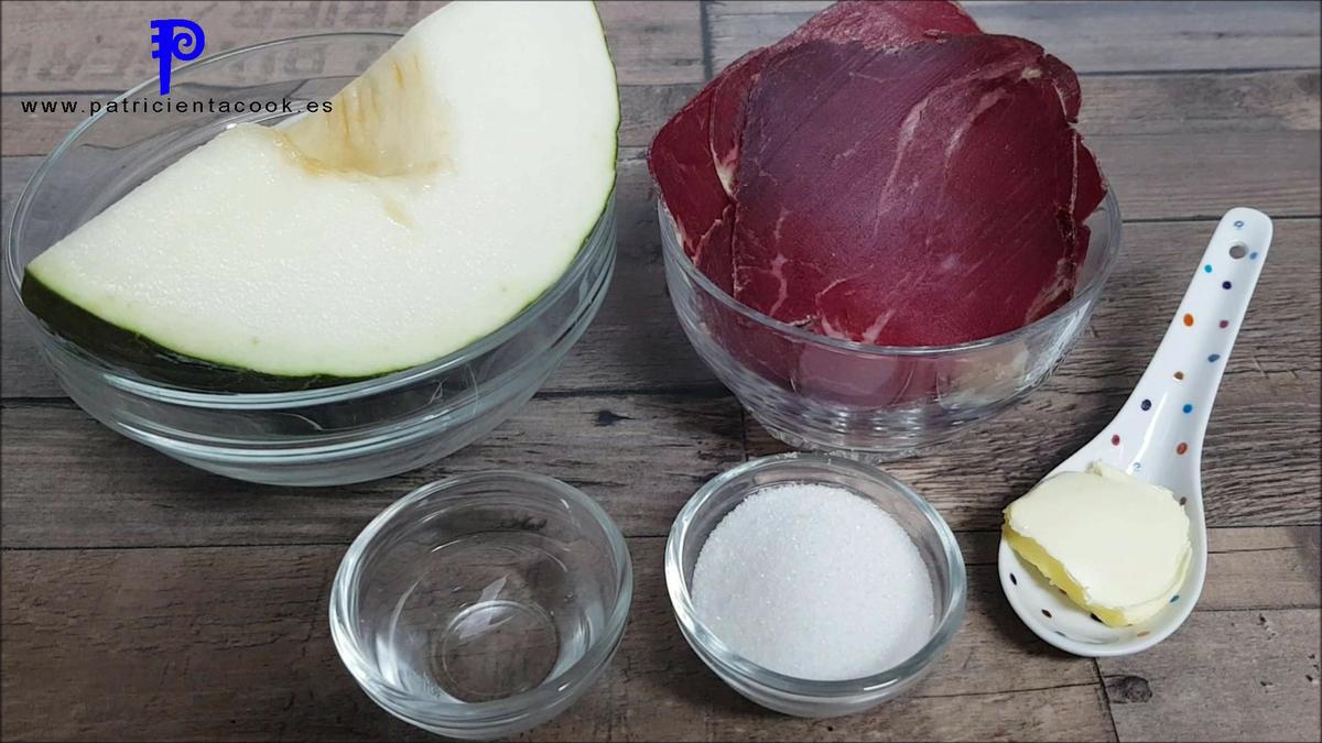 Melón braseado con cecina de León. Patricienta Cook