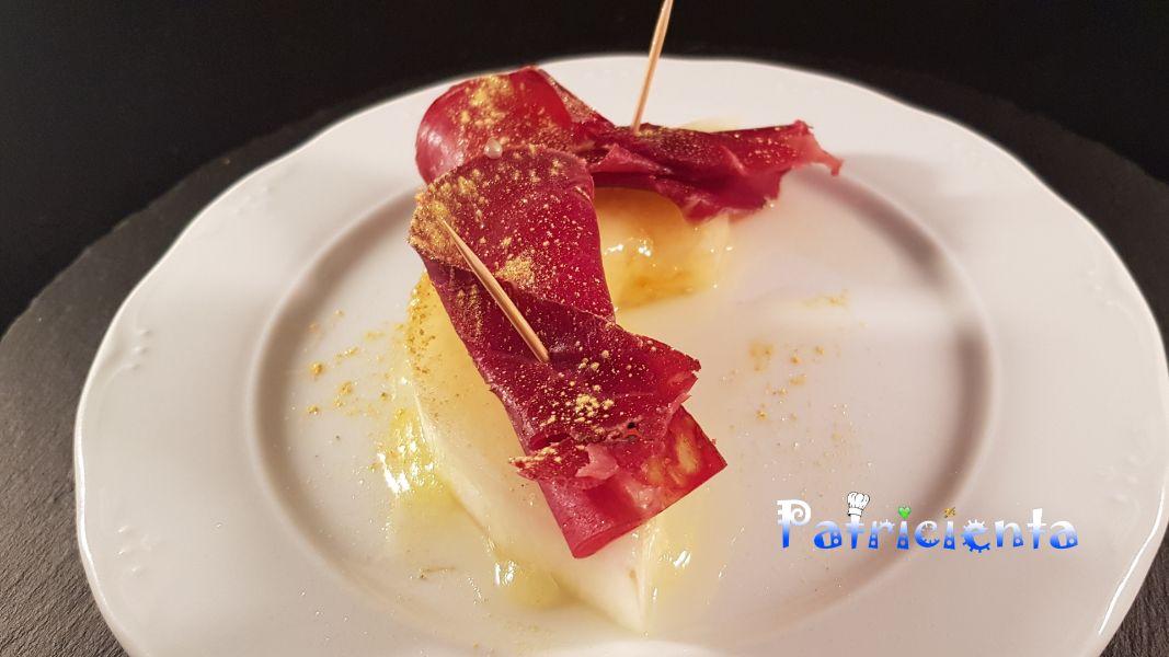 Melón braseado con cecina de León. Patricienta Cook
