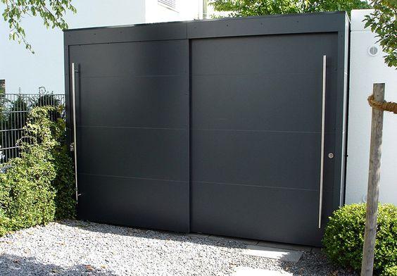 Casas con portón corredizo