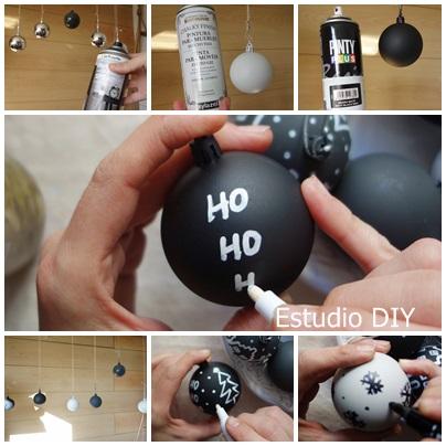 manualidad navidad como recilar bolas