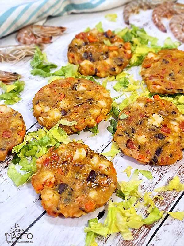 Receta de tortillitas de gambas al horno