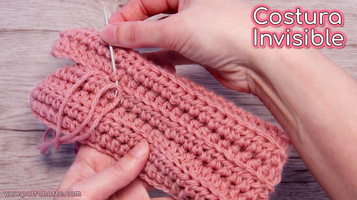 Costura Invisible en Punto Inglés de Crochet o Ganchillo Paso a Paso